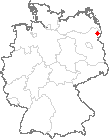 Karte Gramzow, Uckermark